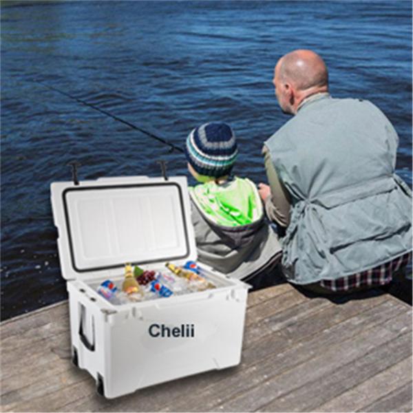 Outdoor Hiking 63QT Ice Box Cooler Fishing 71cm Camping Rotomolded