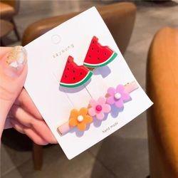 Diy Childrens Hair Accessories Fruit Shape Hair Grips Cartoon Baby For Girls Kids  19 Cm