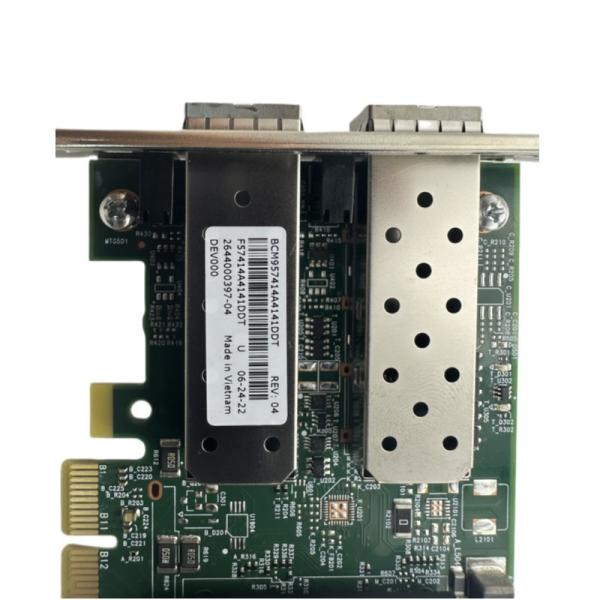 Carte réseau à double port PCI-E haute vitesse BCM57414 avec débit de transmission de 10/100 Mbps