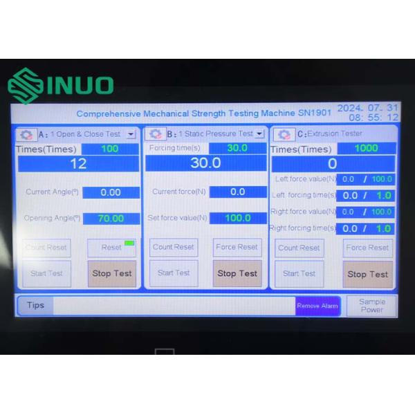 Máquina de prueba de resistencia mecánica integral para el asiento del inodoro IEC 60335-2-84