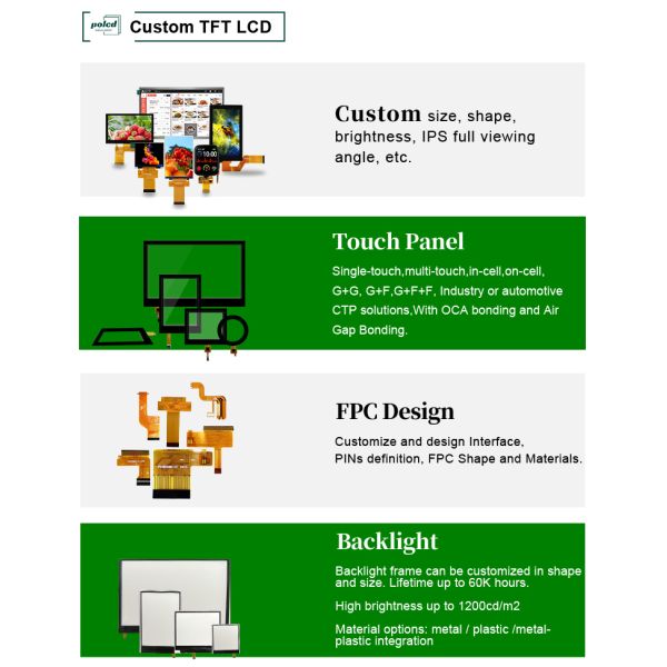 Polcd 320X240 Resolution LCM Screen Module ILI9488 Drive IC 3.5 inch SPI TFT LCD Display