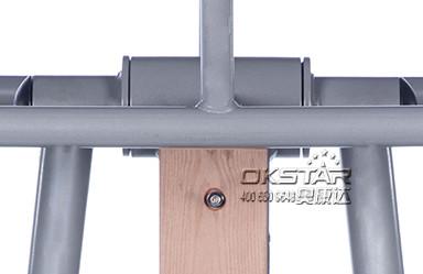 outdoor fitness equipment park wood double pendulum