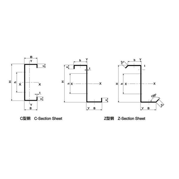 CE Certificated Metal Adjustable CZ Purlin Roll Forming Machine