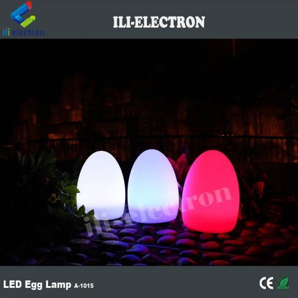 Remote Control Egg Shaped Night Light IP65 Waterproof PE Plastic material