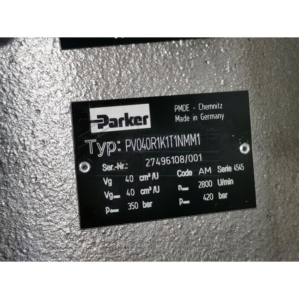 PV040R1K1T1NMM1 Parker Denison PVplus Variable Displacement Hydraulic Pump