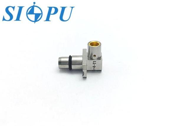 BMA Male RF Coaxial Connector – Right-Angle, Flange Mount