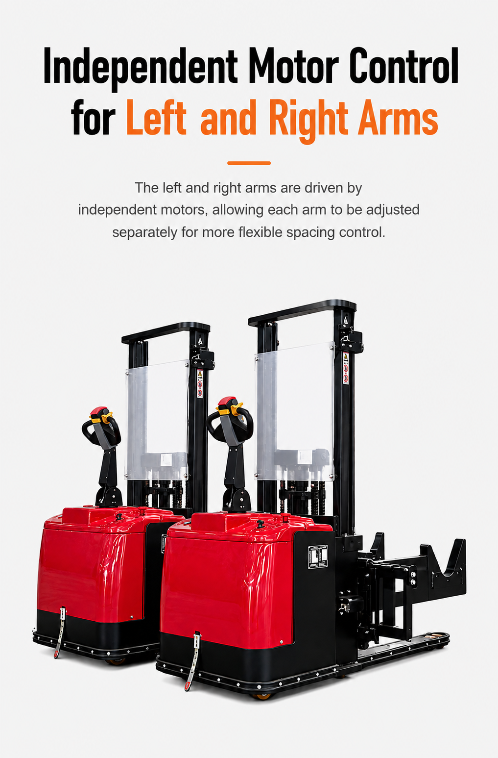 CDD20 Electric Adjustable Dual-Arm Stacker