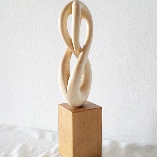 Multifunctional Hand Carved Wood Sculptures , Large Wooden Sculptures For The Home