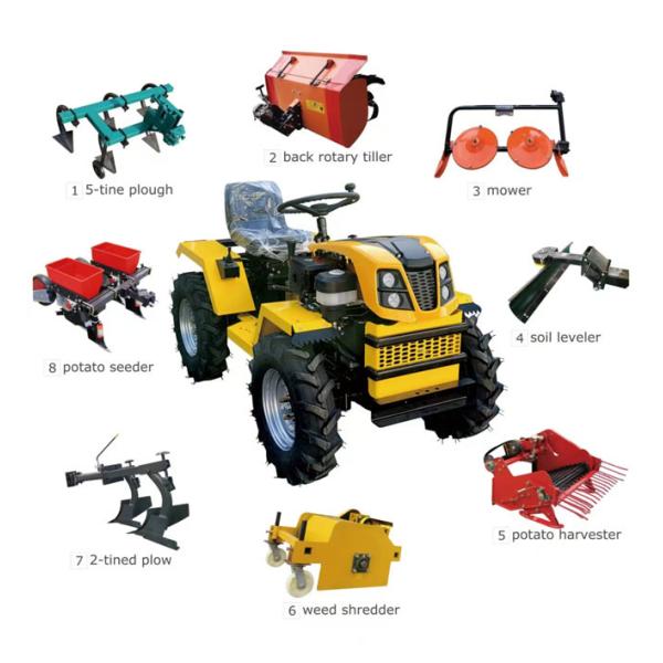 Synchronous Gasoline Tractor Agricultural Mini Tractor Multifunctional