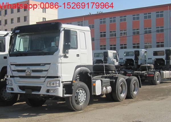 SINOTRUK HOWO ZZ4257S3241W diesel engine type 10 tires 371hp tractor truck