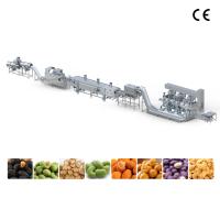 Ligne de production de friture de cacahuètes enrobées commerciales, équipement de traitement de friture de cacahuètes enrobées