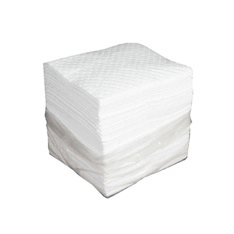 Reusable Wringable Oil Absorbent Pads Low Lint Oil Only Sorbent Mats 300gsm