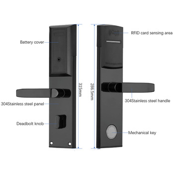 Безопасность Интеллектуальные RFID гостиничные дверные замки 304 Нержавеющая сталь Материал