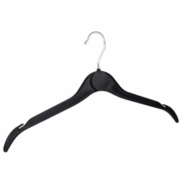 Custom PP Material 12 Inches 496 Kids Children Garment Supermarket Clear Plastic Baby Hanger For Walmart