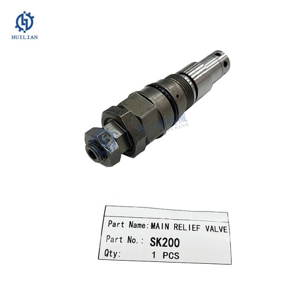 Excavator Main Service Relief Valve For Kobelco SK200 SK200-1 SK200-2 SK200-3 SK200-6 SK200-6E
