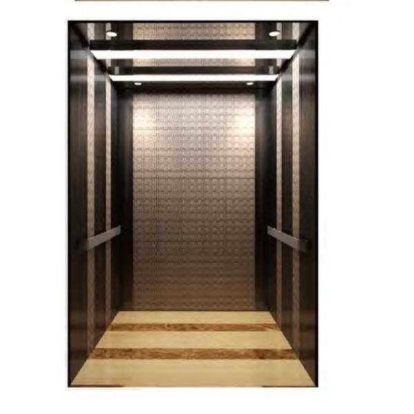 Украшение кабины лифтов зеркала золота жилое для подъема пассажира