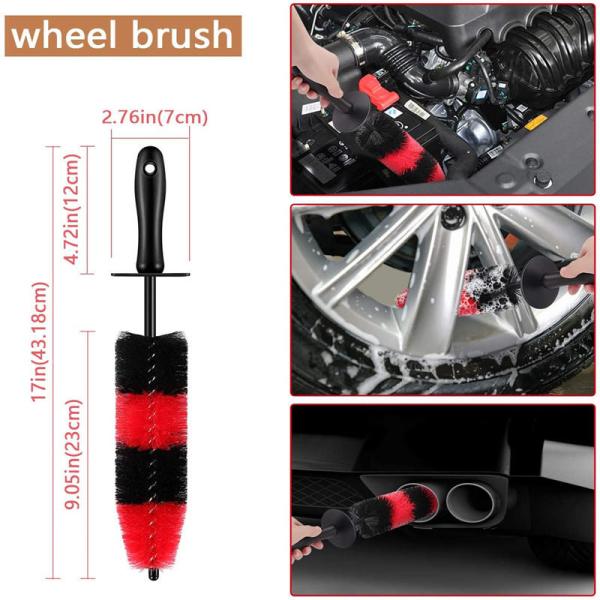 ODM Boars Hair Brush Car Detailing Kit For Air Vent Tire