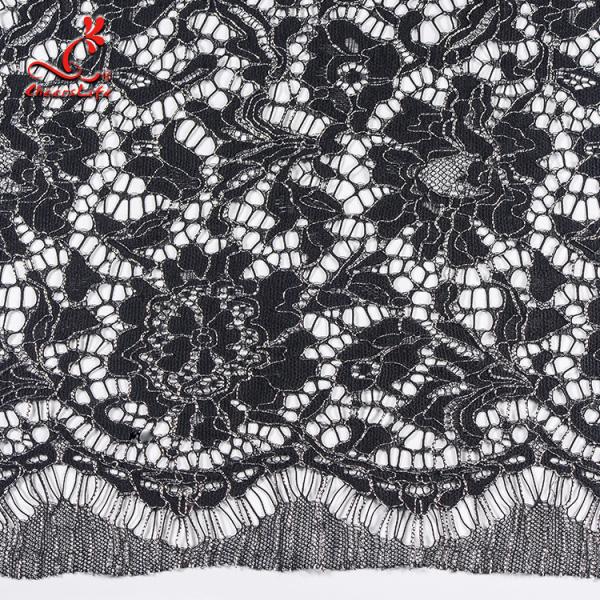 Tela de nylon francesa africana do laço para a rapidez de cor clara do vestuário