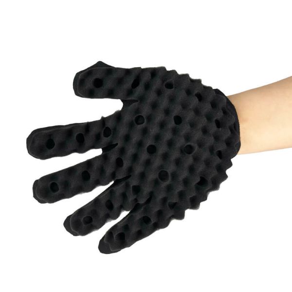 ODM Twist Sponge Glove Hair Sponge Glove With Holes For Natural Curls And Dreads