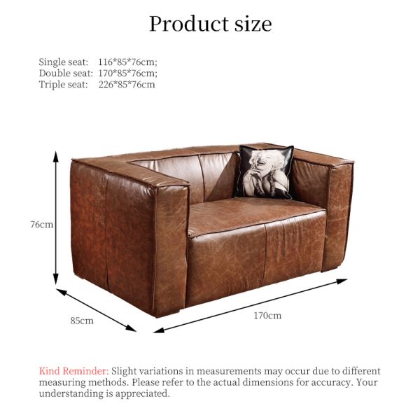 Nidea #8958 Designer Genuine Leather Vintage Industrial Retro Sofa Set  Lounge Personalization Pub Club Studio Furniture Ecksofa