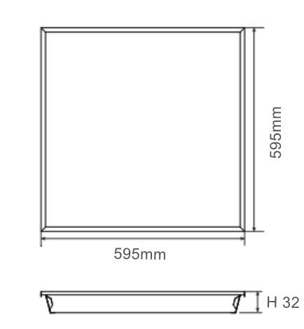 36W office panel light ERP efficiency meets European regulations led panel light flat or embedded panel lighting