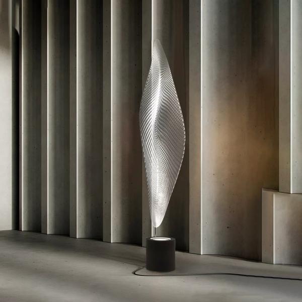 Luxury Extremely Simple Leaf Acrylic Artistic Postmodern Living Room Bedroom Floor Lamp