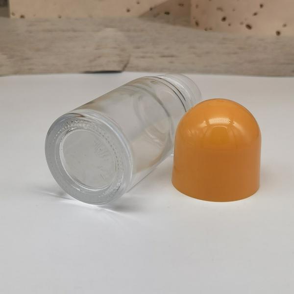 Empty Clear Deodorant Stick Container Thick Glass Roller Ball Essential Oil Bottle 50ml