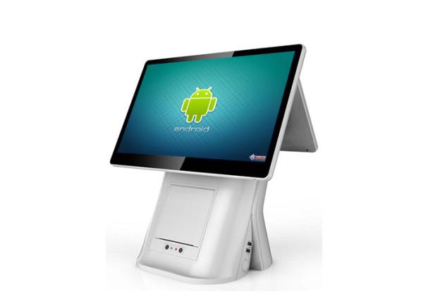 Single / Double Display Point Of Sale Pc 15 Inch Touch Screen Plastic Aluminium Body