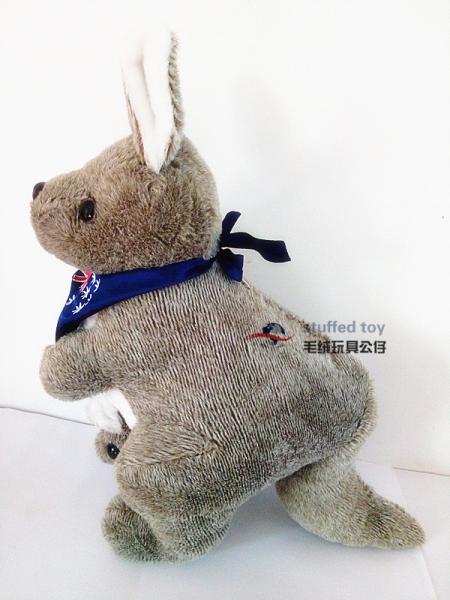 australian kangaroo with with flag bring baby brown plush stuffed toy pp cotton cheap economic animal toy lovery cartoon