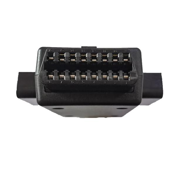 ABS PVC OBD2 Male To Female Adapter Durable Full 16 Pin For Car