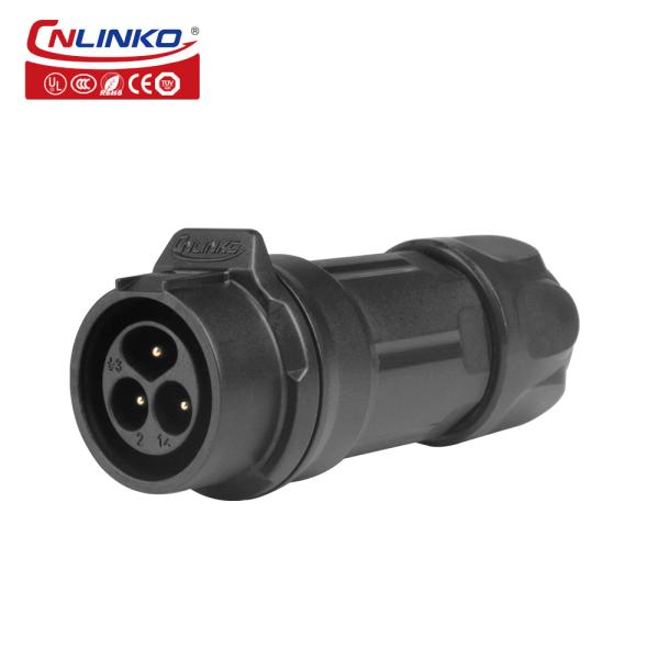 Cnlinko LP-16-3 Pin Plastic Wiring Screw Circular Waterproof Aviation Plug Connector