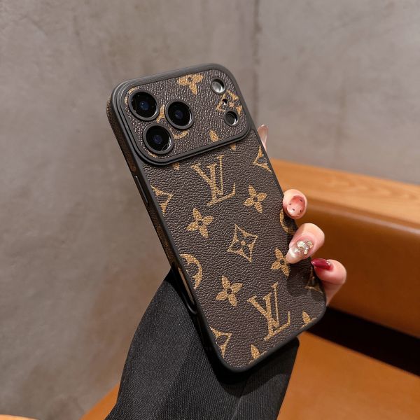 LV4 Color Fine Hole Edge Phone Case for iPhone 17 Pro Max