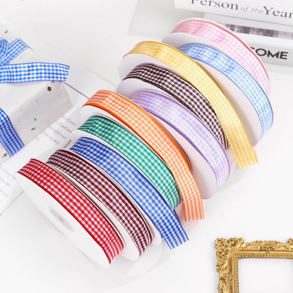2.5CM Cake Shop Flower Ties Ribbons Flower Bouquet Gift Packaging Stripes Ribbons