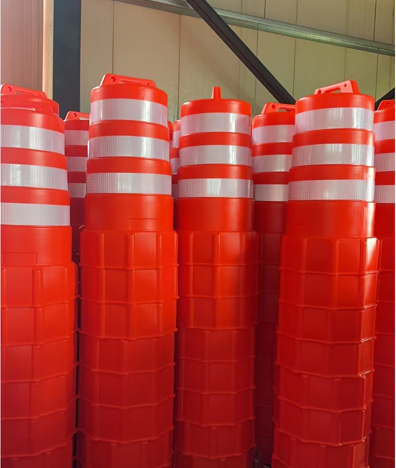 JST Barriers 1100mm South American 15kgs Traffic Drum Barrels RED Crash Safety Traffic Barrel Road Orange Barrier Heavy Duty 