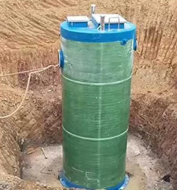Специализированная канализационная интегрированная предварительно сконструированная насосная станция FRP GRP высокая эффективность очистки