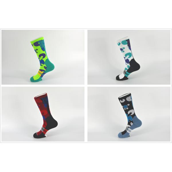 Anti - Bacterial Breathbale Athletic Basketball Socks Big And Tall Funny