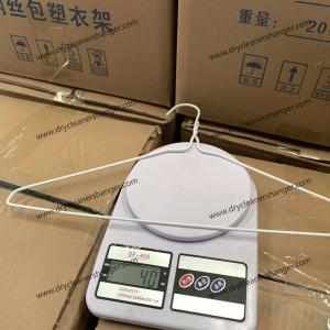 2.6mm Plastic Coated Metal Hangers white For Dry Cleaning Shop