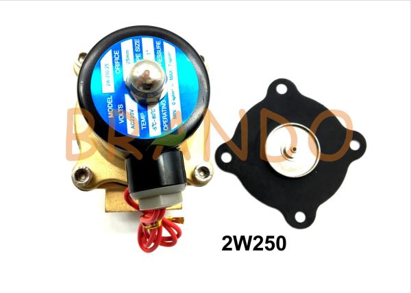 2W250 Solenoid Valve Diaphragm For Industrial Water Treatment / Wastewater Discharge