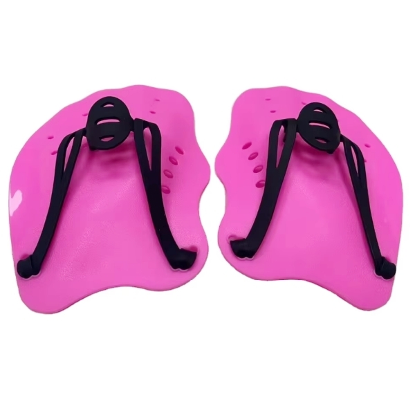 Durable PP Silicone Swimming Hand Paddles With Custom Logo For Swim Training