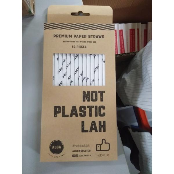 12mm 4 plys Paper Straws for Bubble Tea Drinking Customized Logo Customizable Design