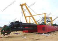 Alloy Cast Iron Pump 15m Sand Dredging Equipment With Winches Spud Rams