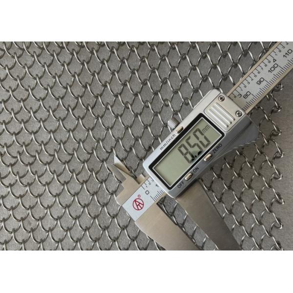 Cortina decorativa de eslabones de cadena de color blanco, de 1,6 mm de grosor y orificio de 8,5 mm, para exteriores