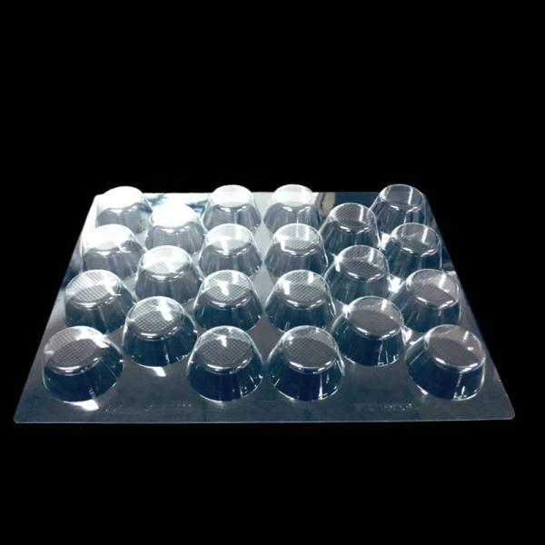 Food Grade Clear PET 22 Cell Cookie Insert Tray Crisp For Bakery Chocolates Gift Box Dividers