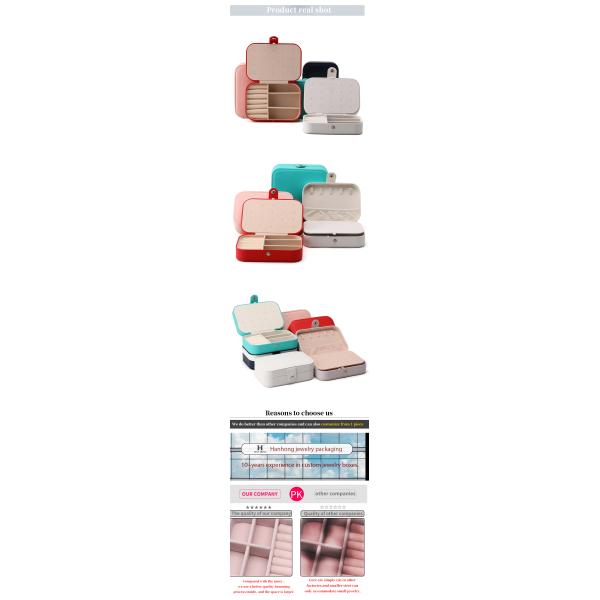 Le plus récent style personnalisé Hanhong Jewelry Packaging Box pour Stud Boucles d'oreilles Collier Ring