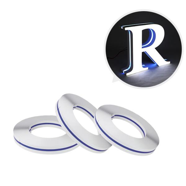 100m/Roll  Letter Decoration Plastic Edge Trim 3D Side Pass Light Strips