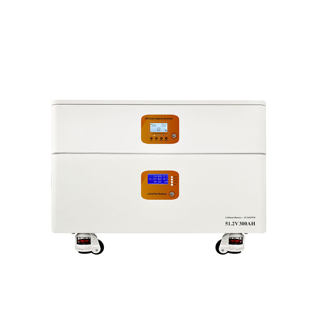 15.36kWh 12kW All In One Energy Storage System Dual MPPT Stackable Battery Storage