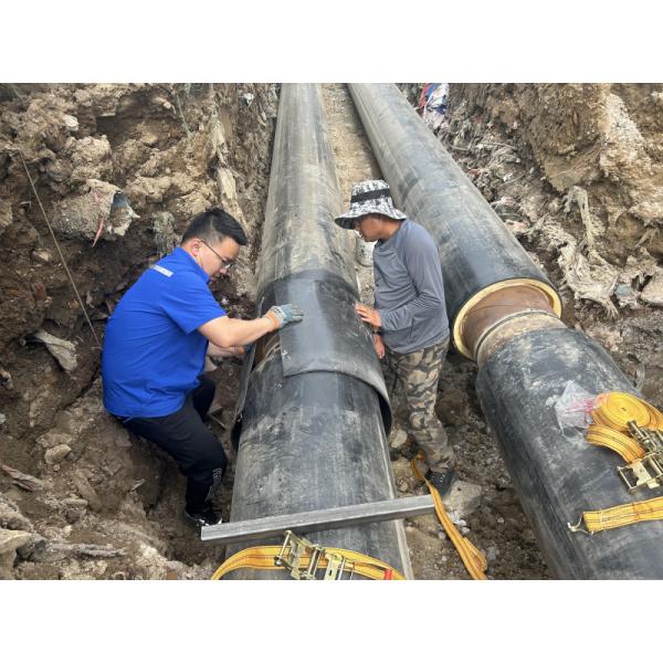 Fiberglass Reinforced Heat Shrinkable Sleeve Extrusion Line For Oil Gas Pipeline Anti-Corrosion protection