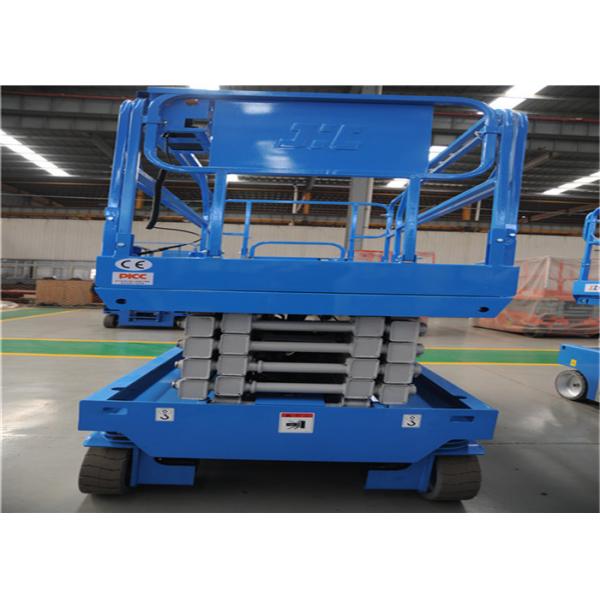 Adjustable 13M Rough Terrain Scissor Lift Overload Protected Imported Seals