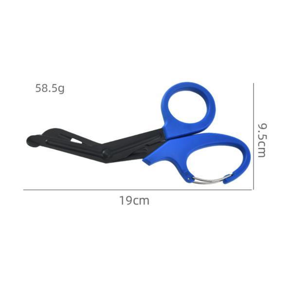Black Coated medical shear scissors pouch Trauma Bandage EMS IFAK Clamp