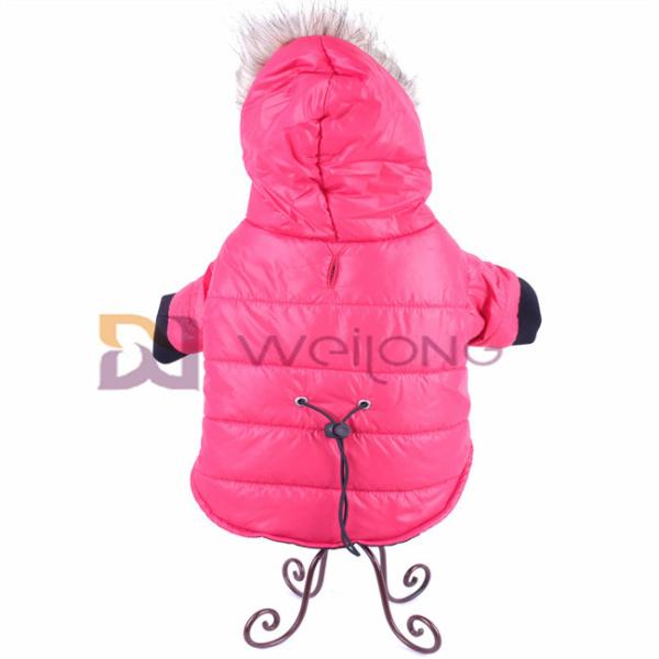 O Wadding agarra o vestuário de abertura de enchimento do cão de Hood Pet Clothing Hoodie Polyester da pele
